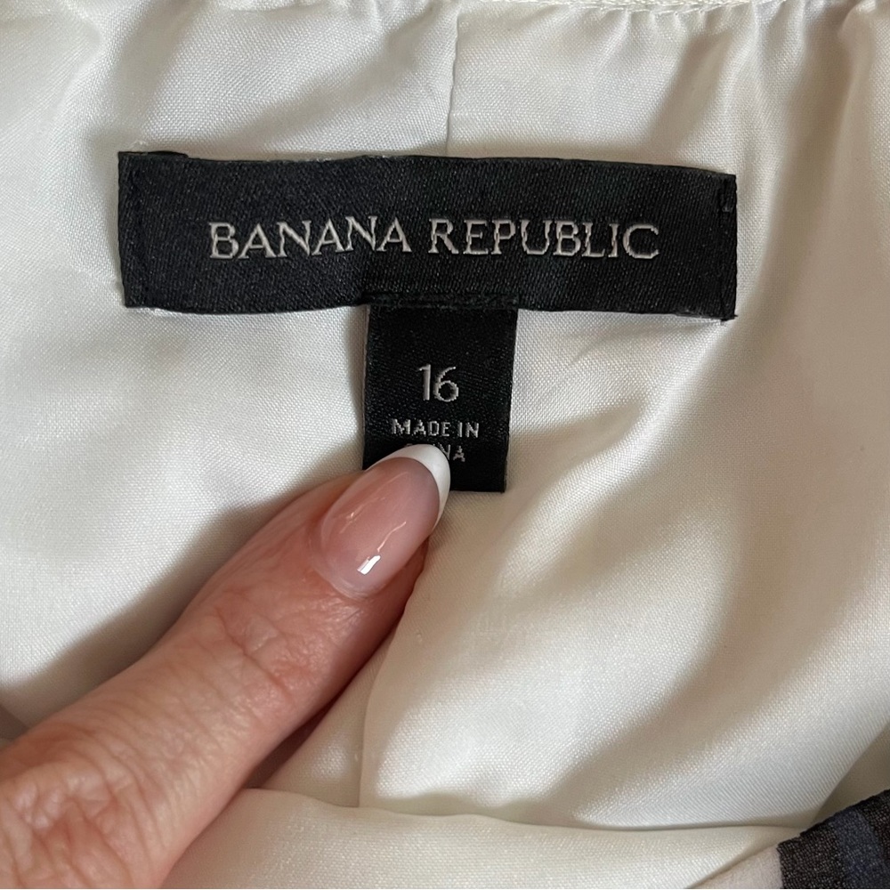 Banana Republic Floral Chiffon Pleated Midi Skirt 16 Plus Box Pleat Spring - Picture 10 of 11